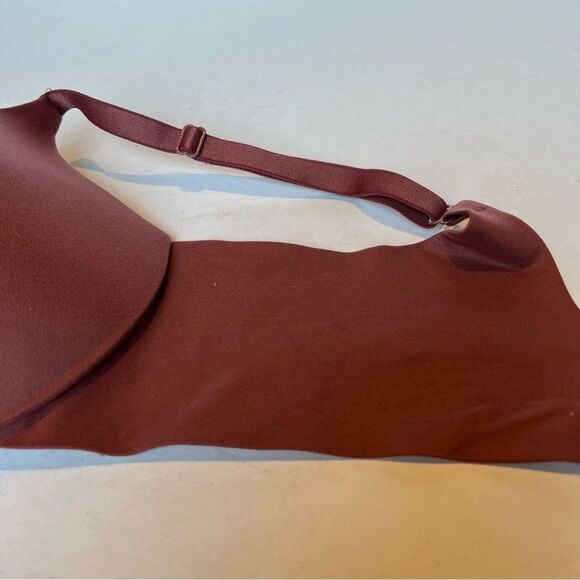 Ambrielle Light Burgundy Super Soft Plunge T-Shirt Bra Size 36C Underwire Padded - Picture 5 of 6